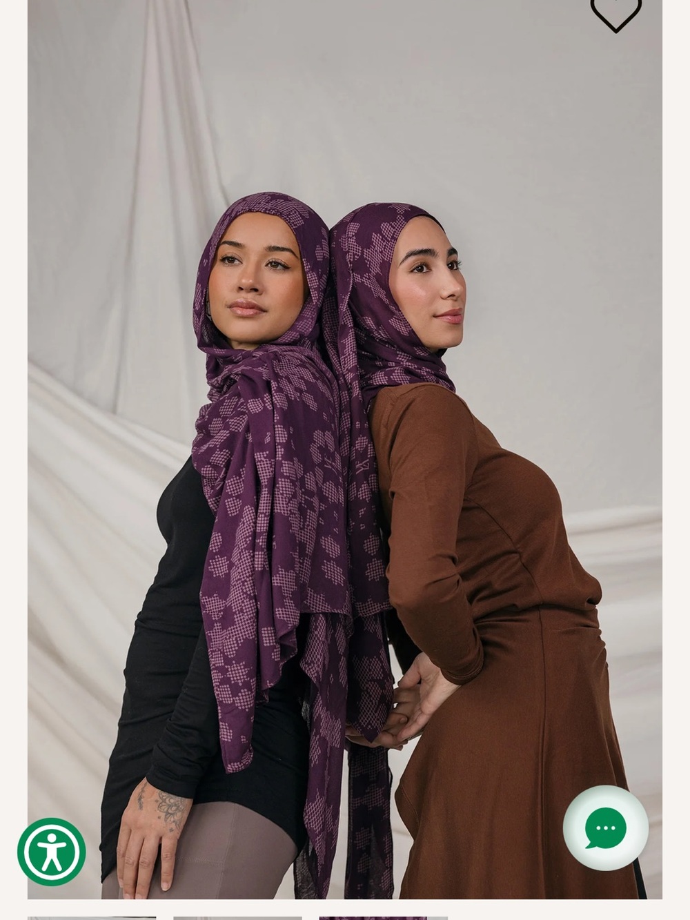 Berry Mosaic Vela Hijab standard size